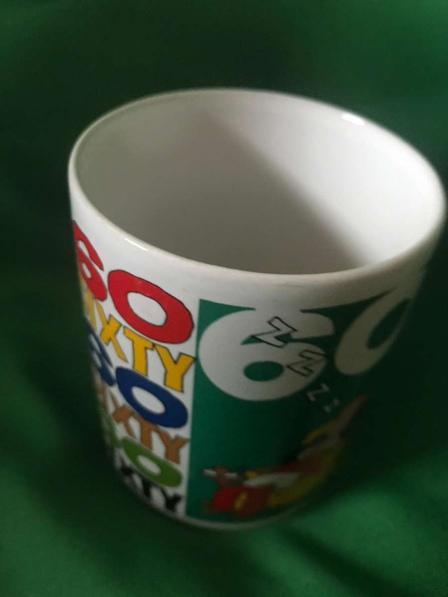 Happy 60th birthday  mug and glass