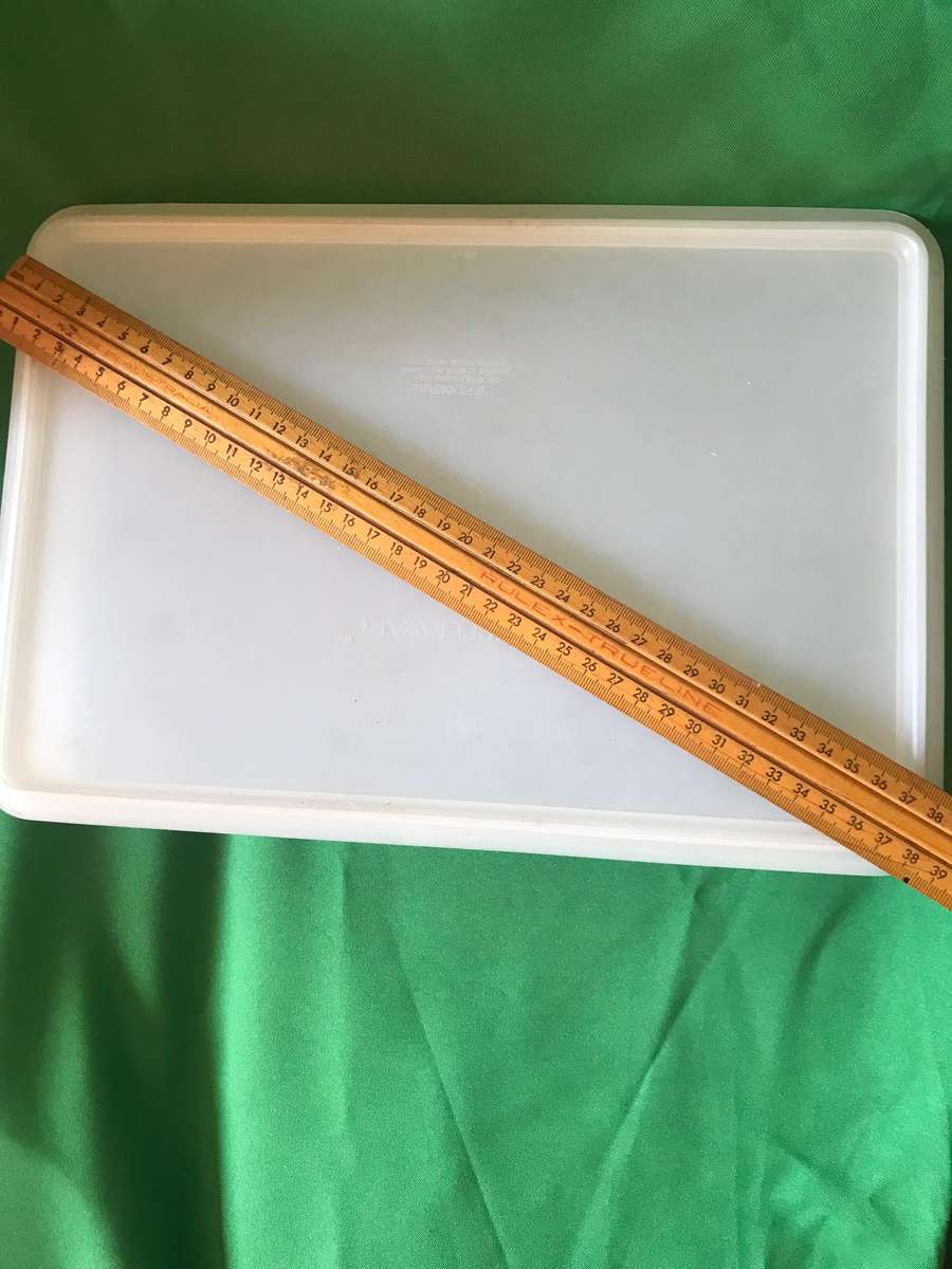 Tupperware slimline pitcher blue and Rectangle container