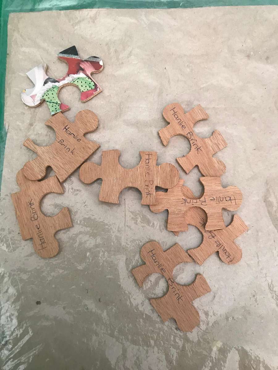1970's Vintage Wooden Children's Jigsaw Puzzle for grade 1