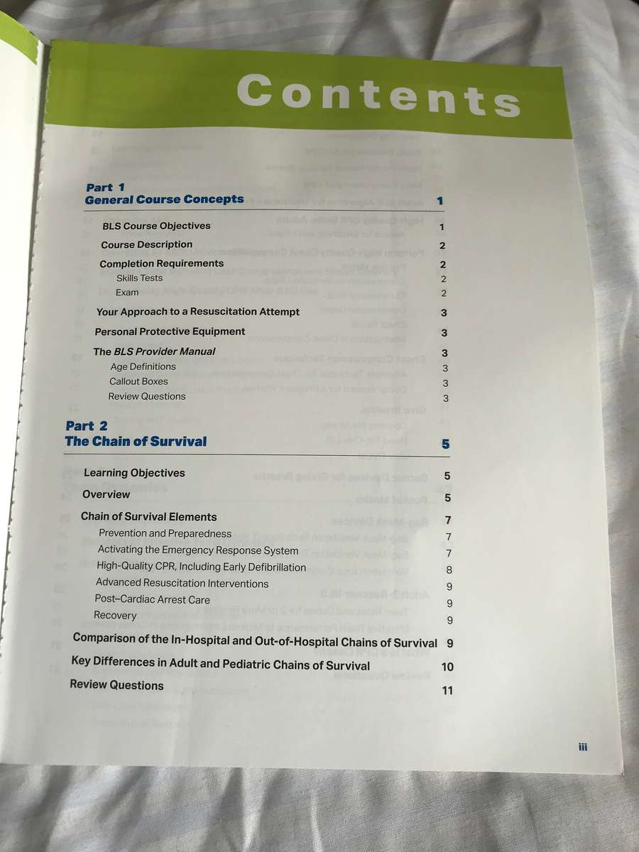 BLS Basic Life Support Provider manual American Heart Association