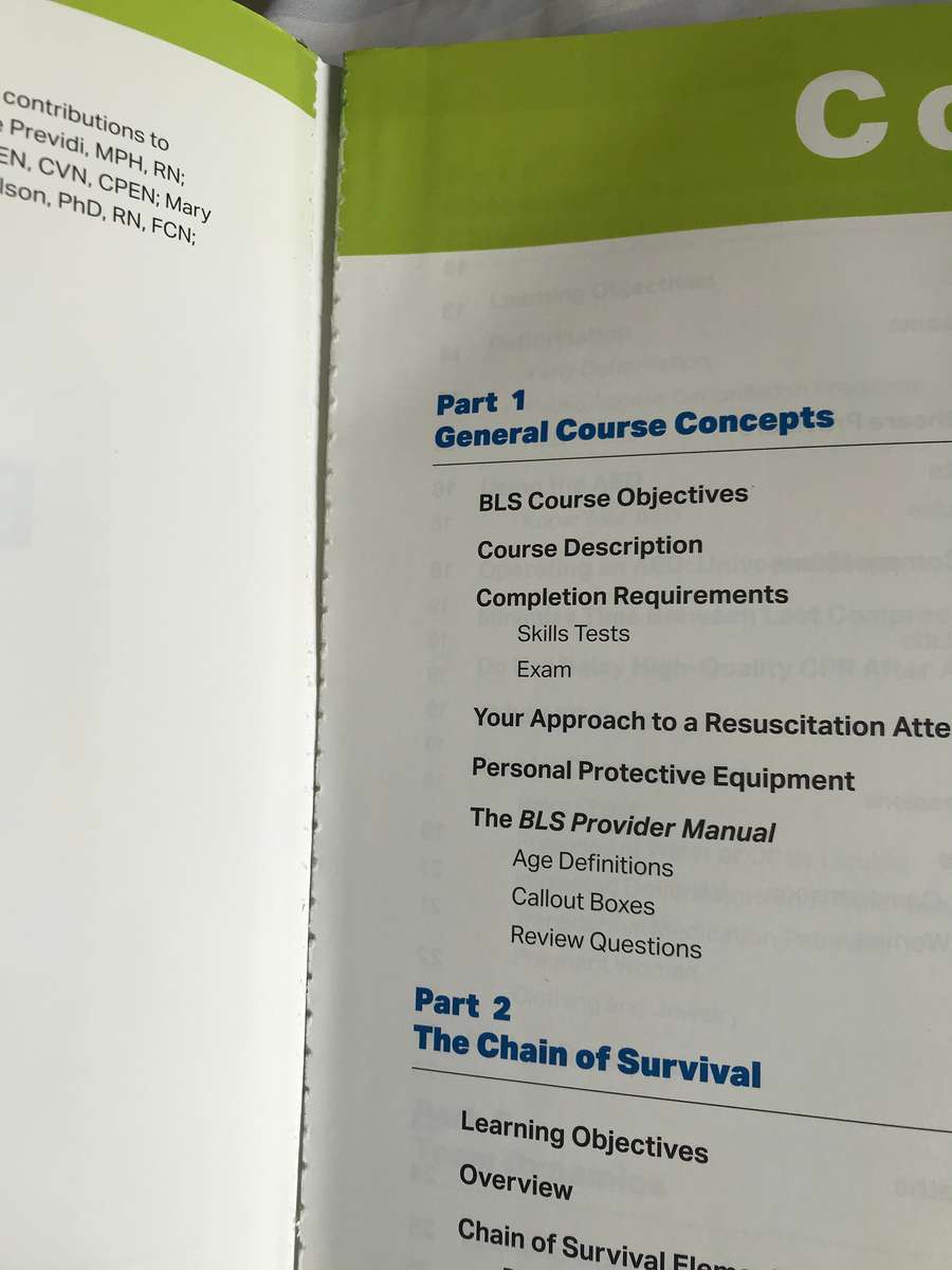 BLS Basic Life Support Provider manual American Heart Association