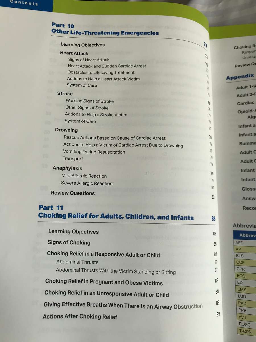 BLS Basic Life Support Provider manual American Heart Association