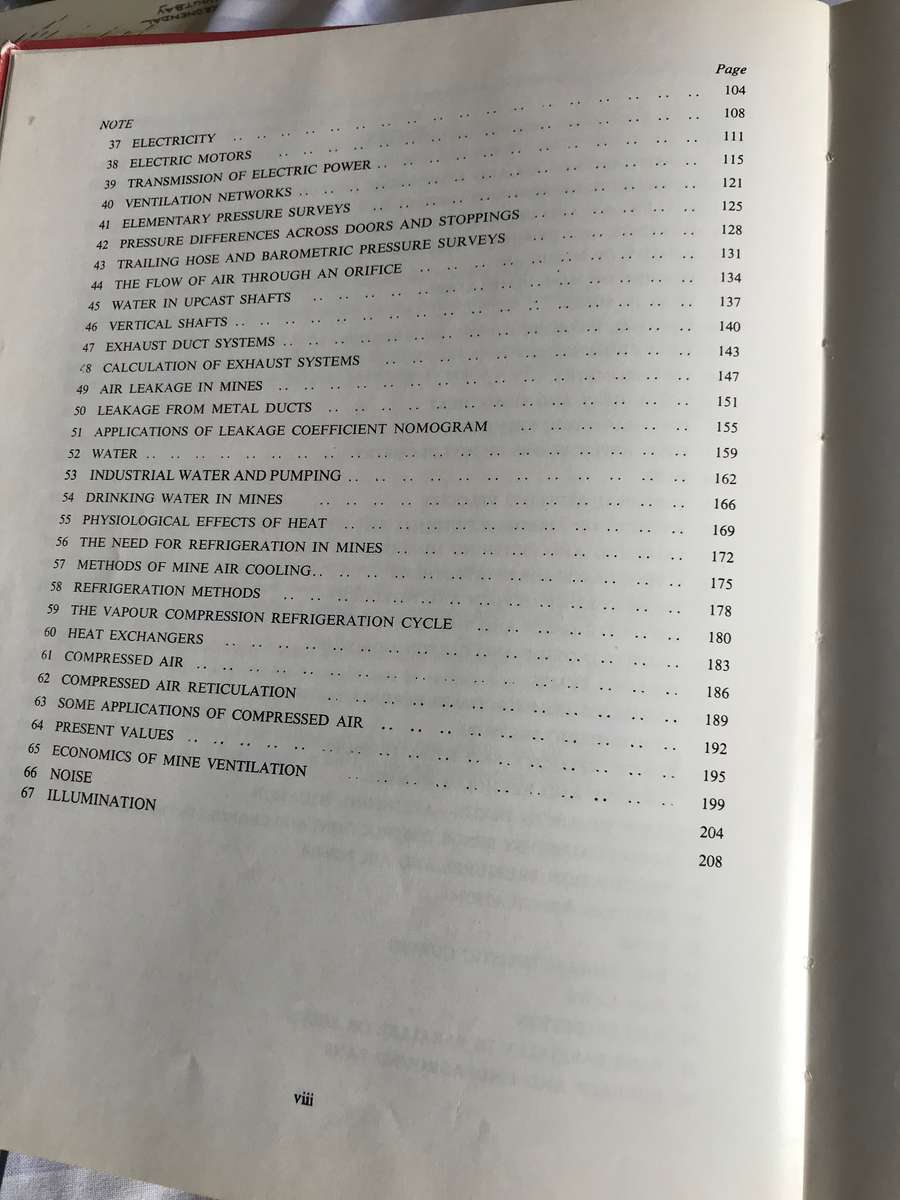 Mine Ventilation Notes for Beginners 3rd edition 1979 W.L. Le Roux