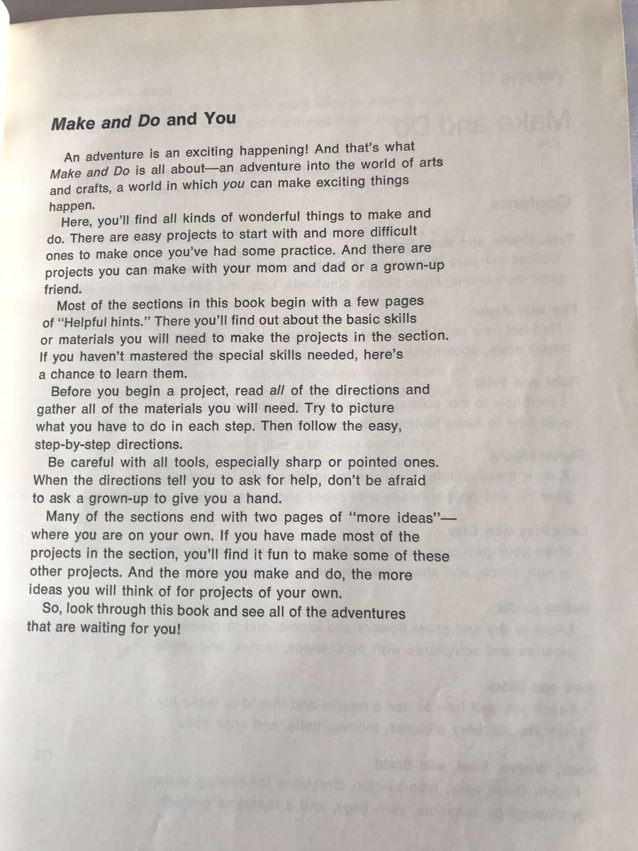 Make and Do (Childcraft -- The How and Why Library, 11) Hardcover