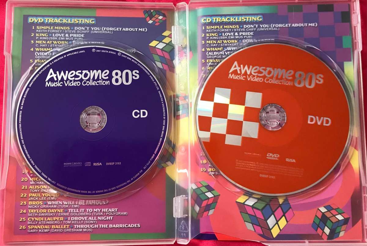 Awesome 80s Music DVD & CD Video Collection Combo