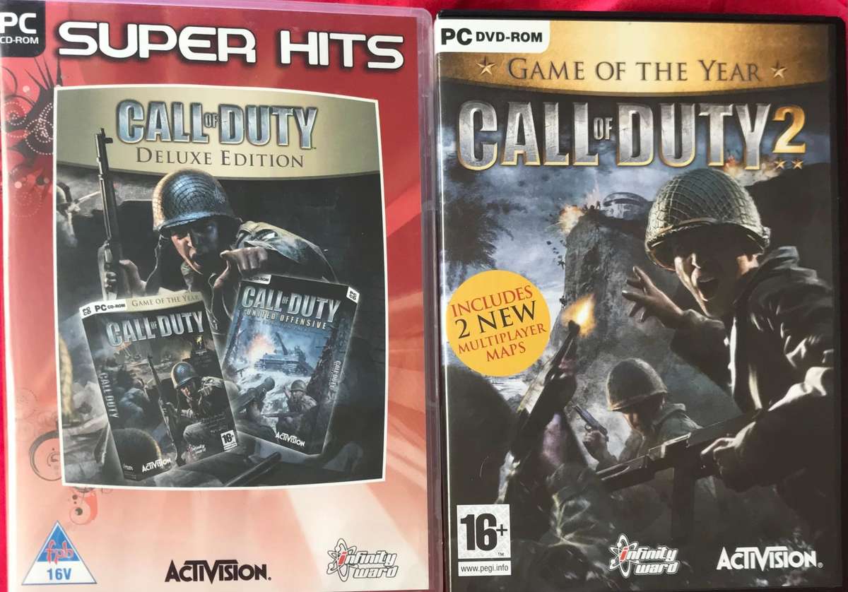 PC Games Combo Call of Duty Deluxe Edition + Call of Duty 2 Game of the Year