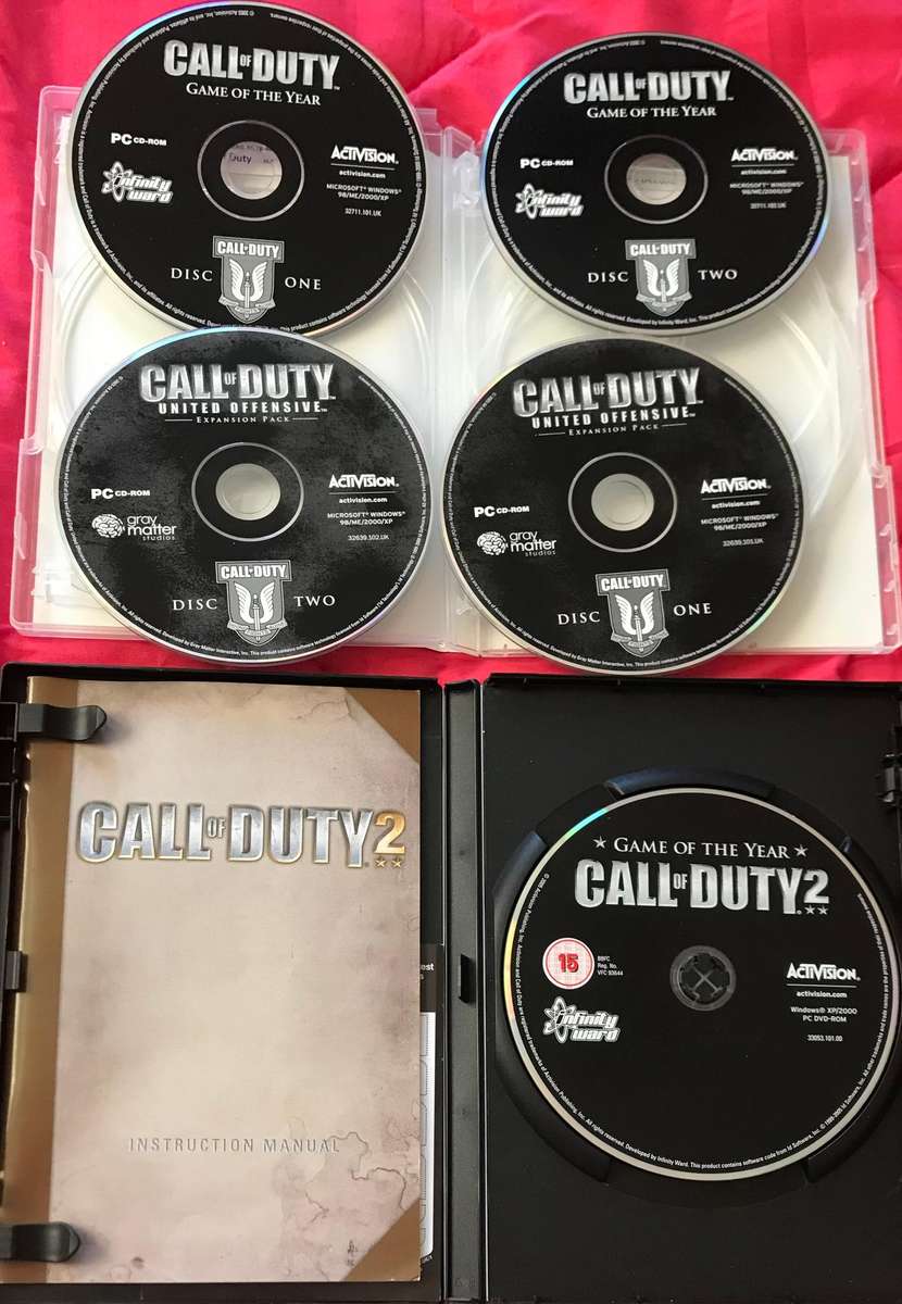 PC Games Combo Call of Duty Deluxe Edition + Call of Duty 2 Game of the Year