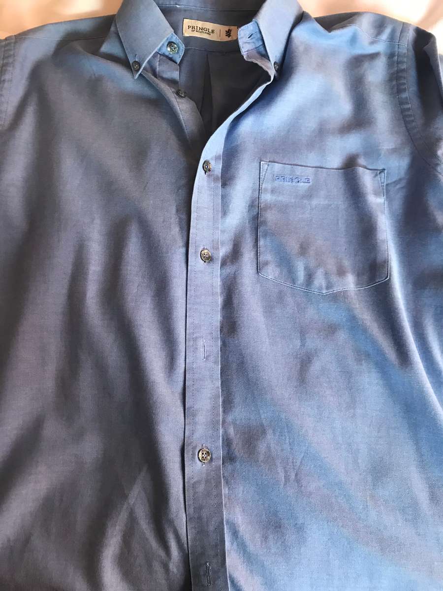 Pringle of Scotland Shirt Blue long sleeve Medium
