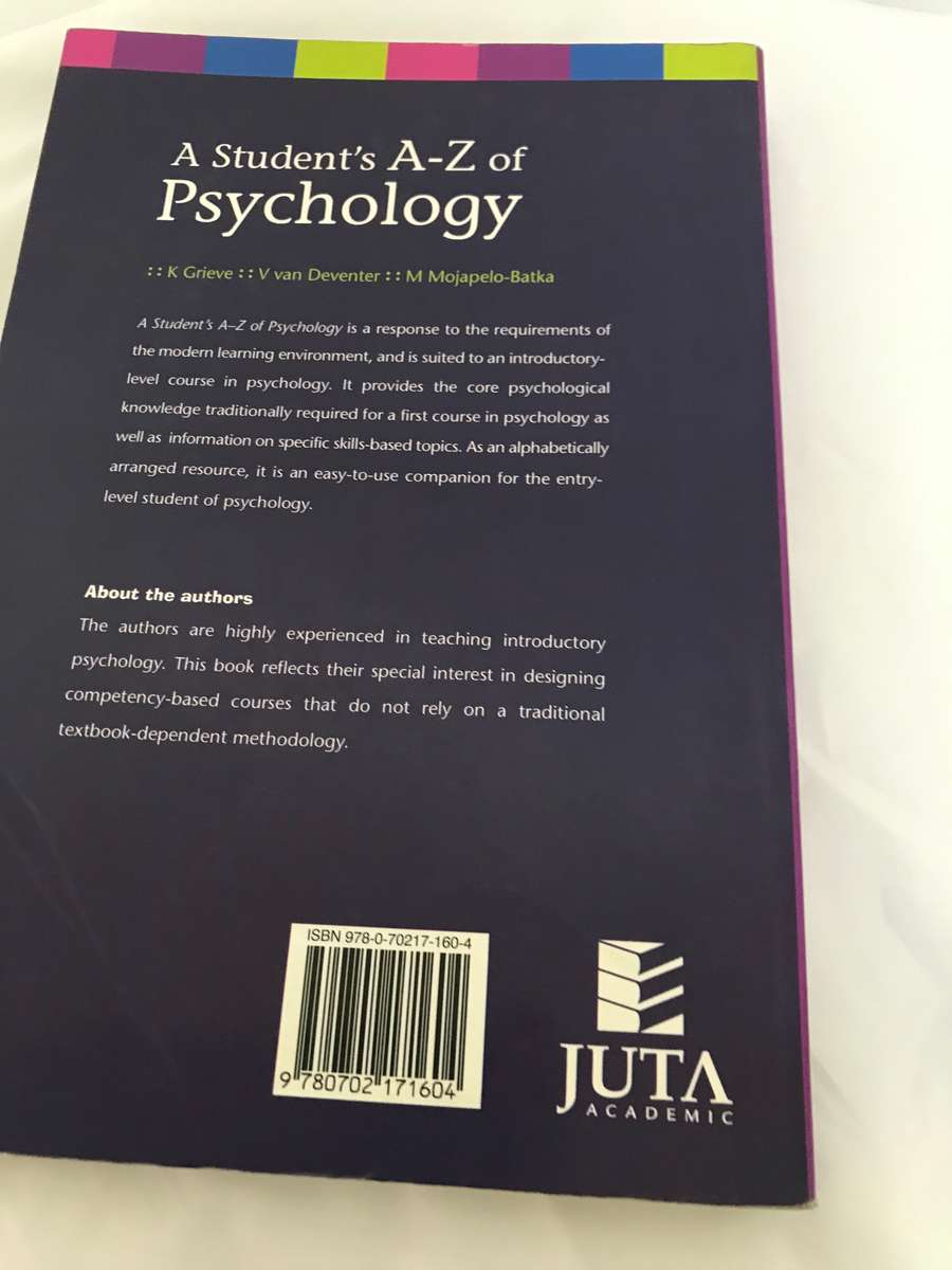 A Student's A-Z of Psychology