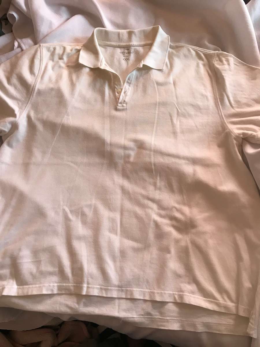 Organic cotton  %  XXXLarge Golfer t shirt White