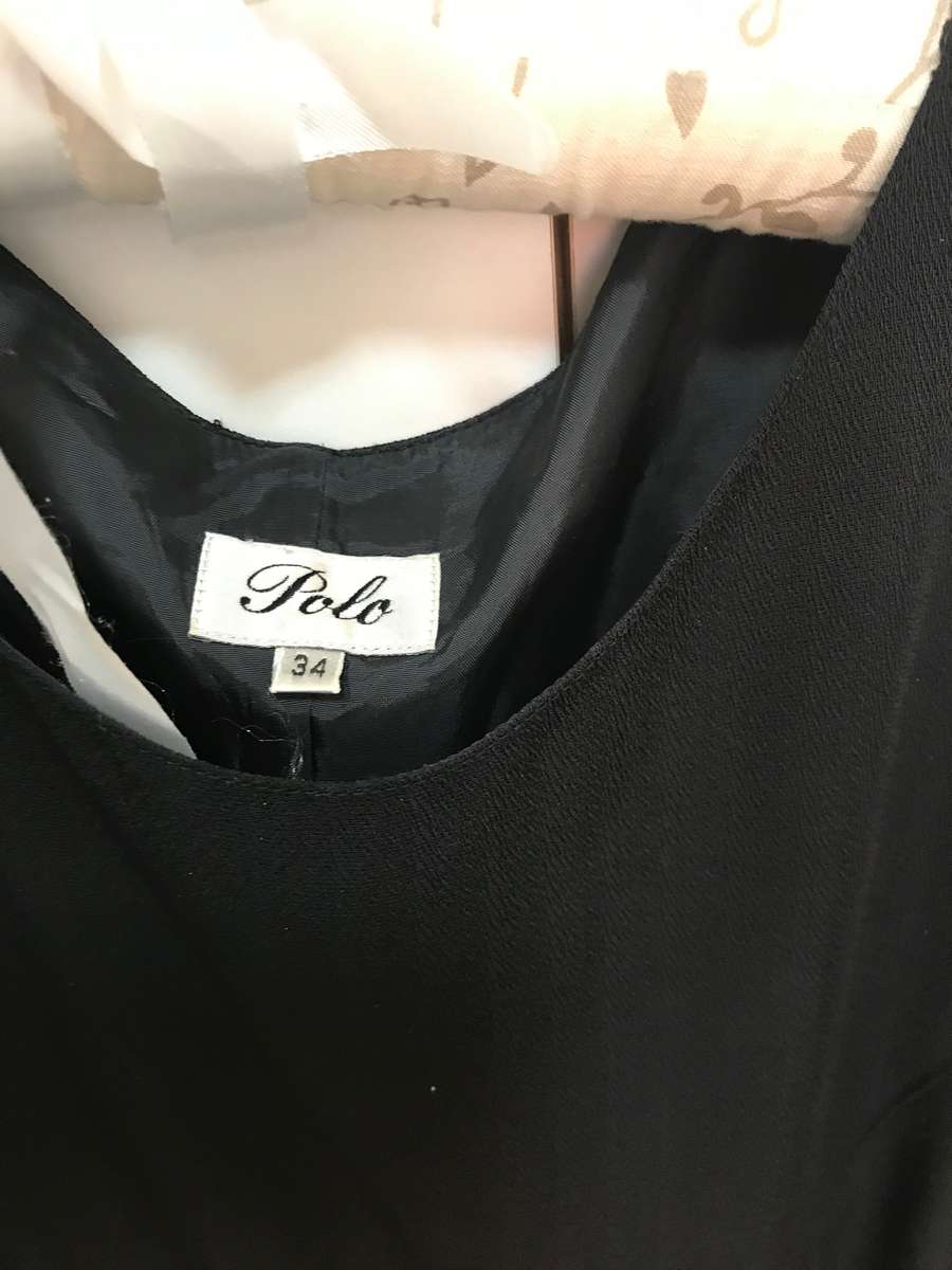 Polo Sleeveless Stretch Dress size 34 black