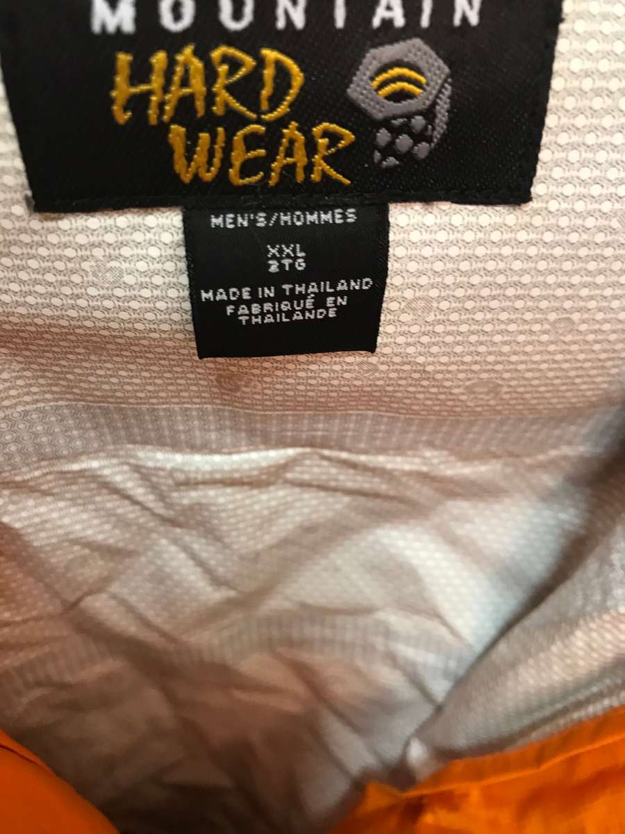 Mountain Hard Wear Jacket size xxL Mens Rain proof insulation
