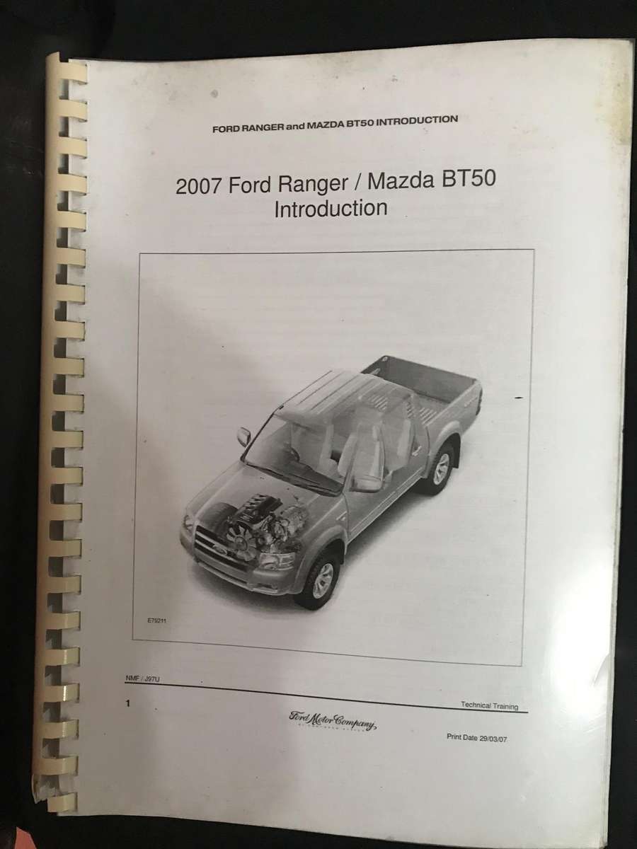Ford Ranger Introduction manuals x 4