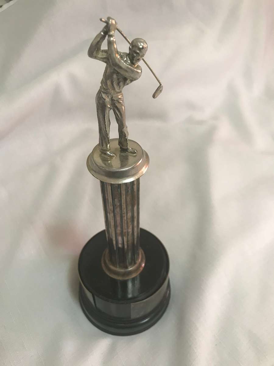 Golf Trophy Silver and Brass Vintage 1959