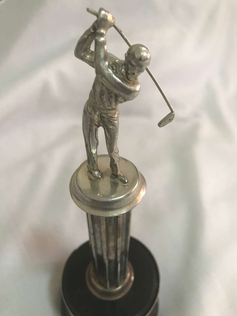 Golf Trophy Silver and Brass Vintage 1959