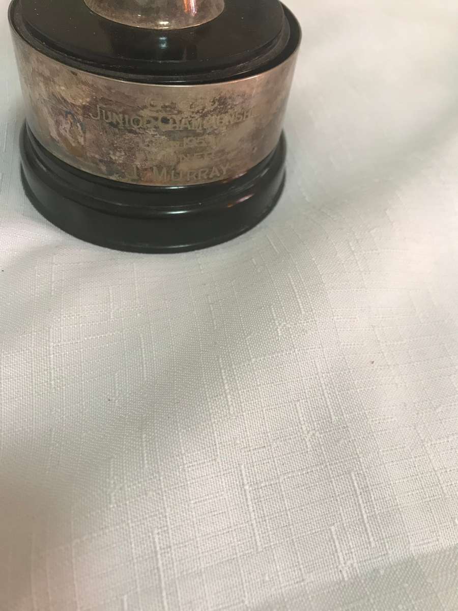 Golf Trophy Silver and Brass Vintage 1959