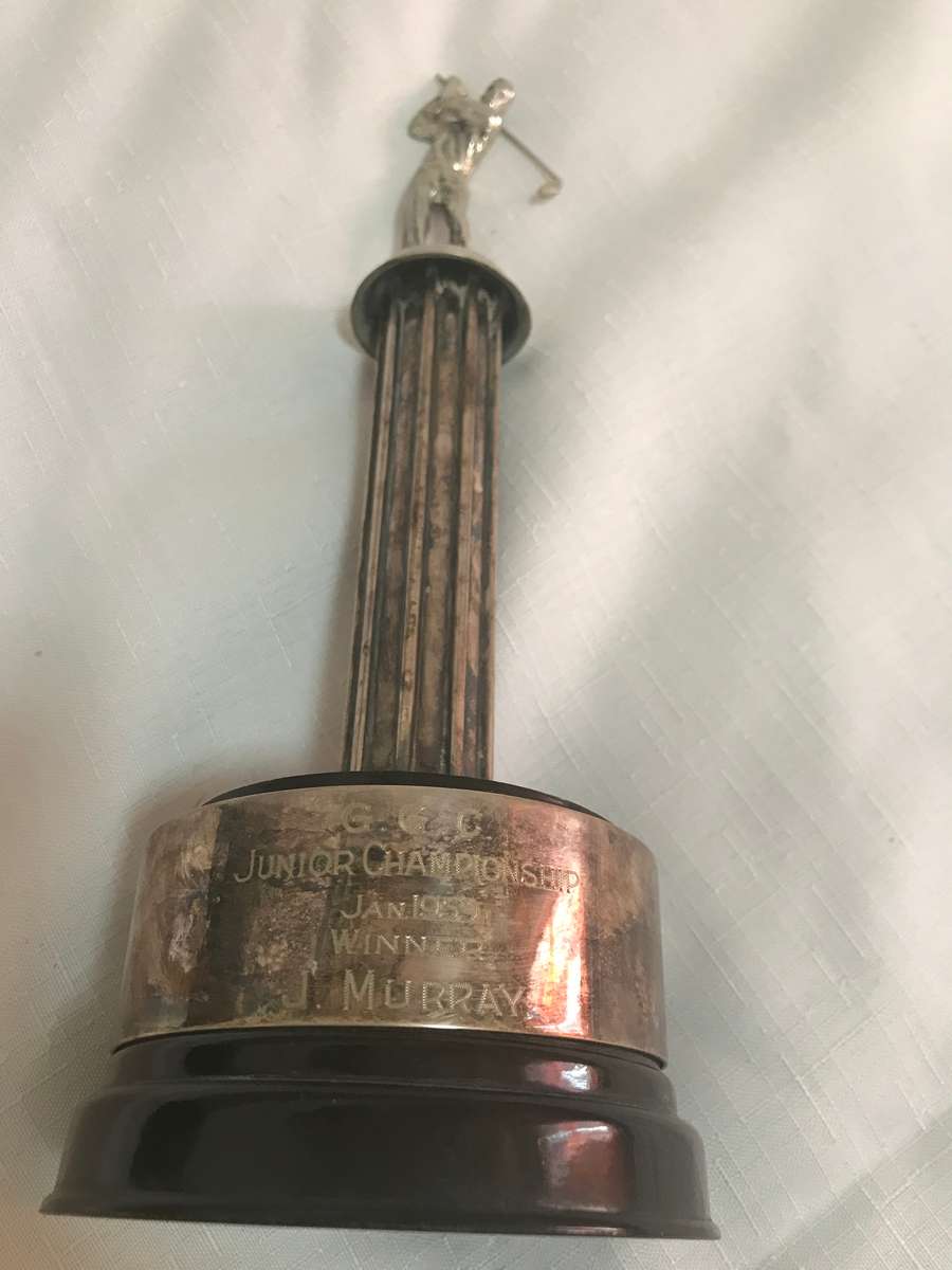 Golf Trophy Silver and Brass Vintage 1959