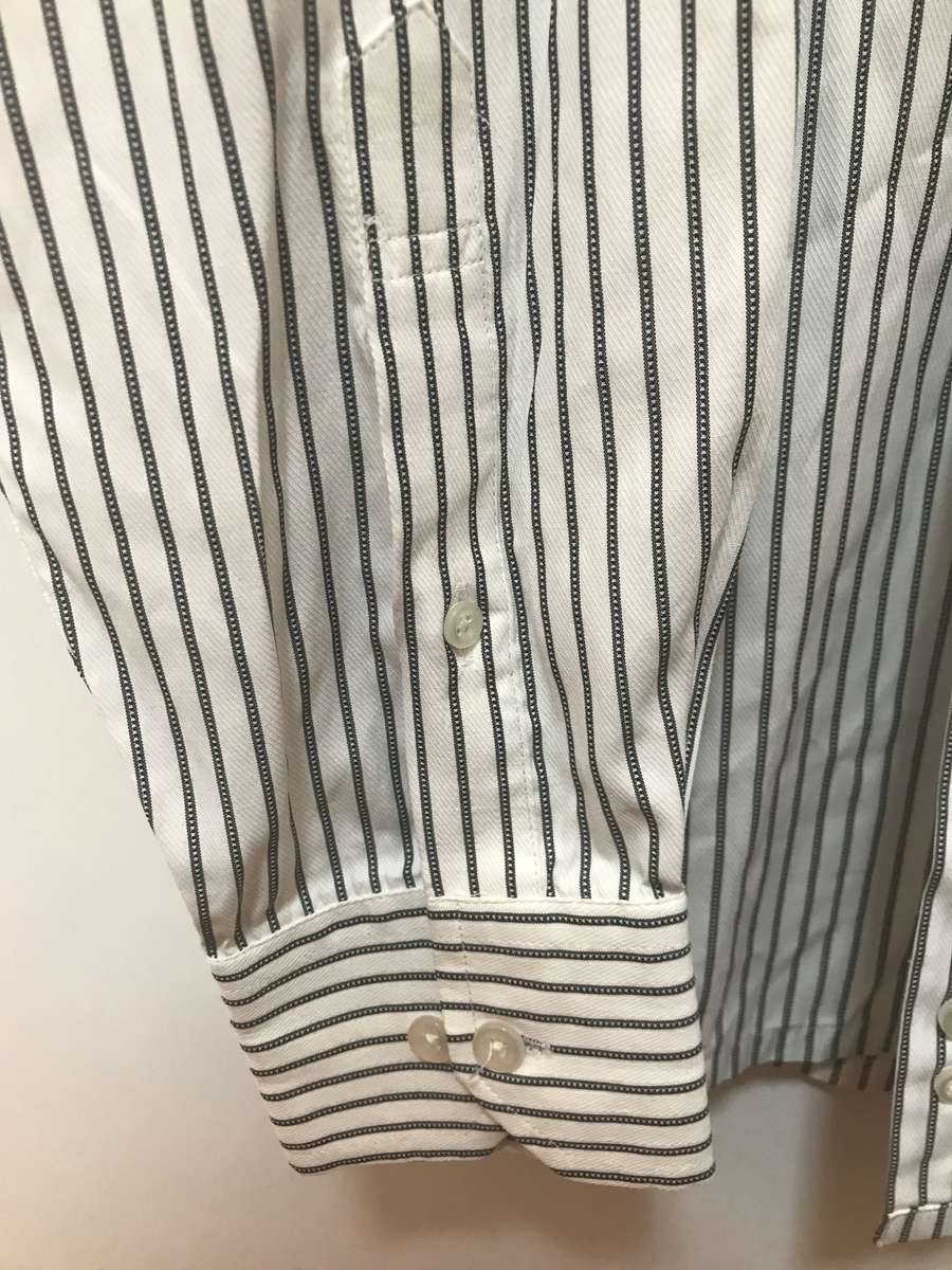 Club Avis Shirt Mens Made in USA size large black stripe