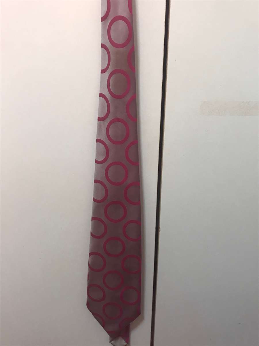 Tie Mens Cavateur Commodore Pink Circles