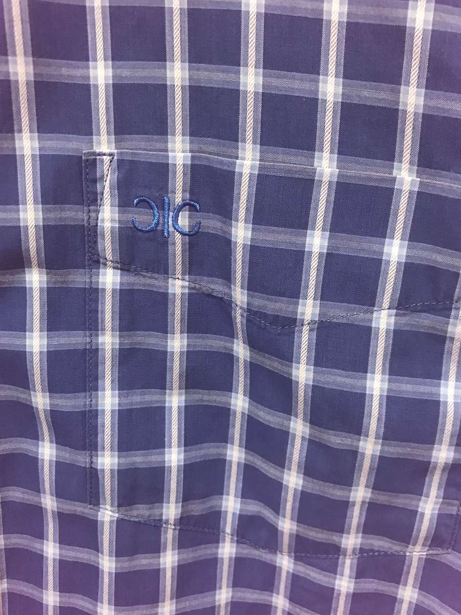 Charter Club Mens Long Sleeve Shirt size Large check blue