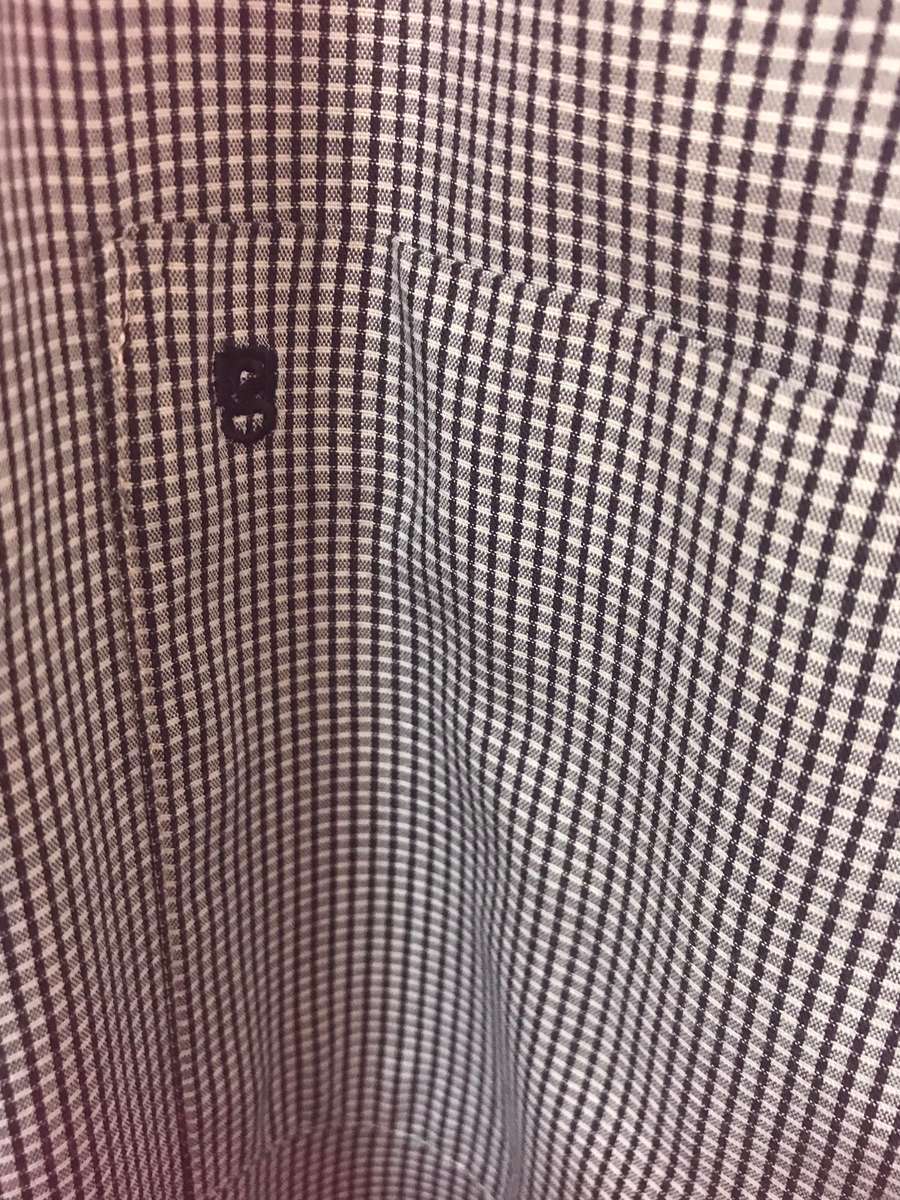 Giovani Nero Shirt Mens Long Sleeve Check Black size 50