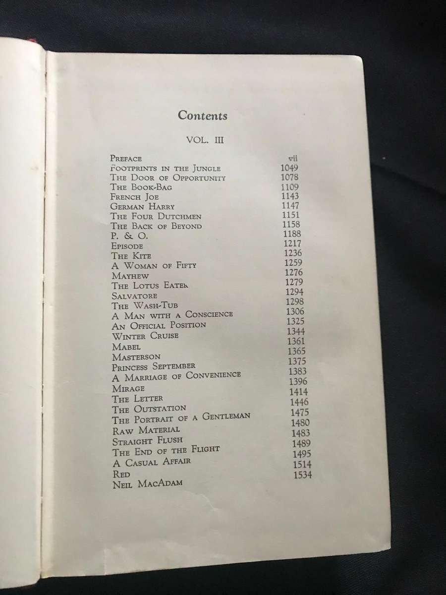 The Complete Short Stories of W. Somerset Maugham, Vol. 3 1953
