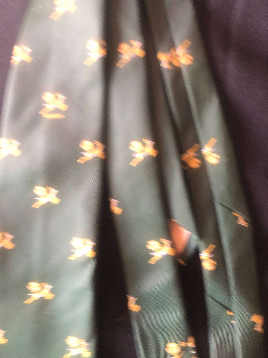(S.A.R.F.U.) official licensed tie embroidery springbok and protea
