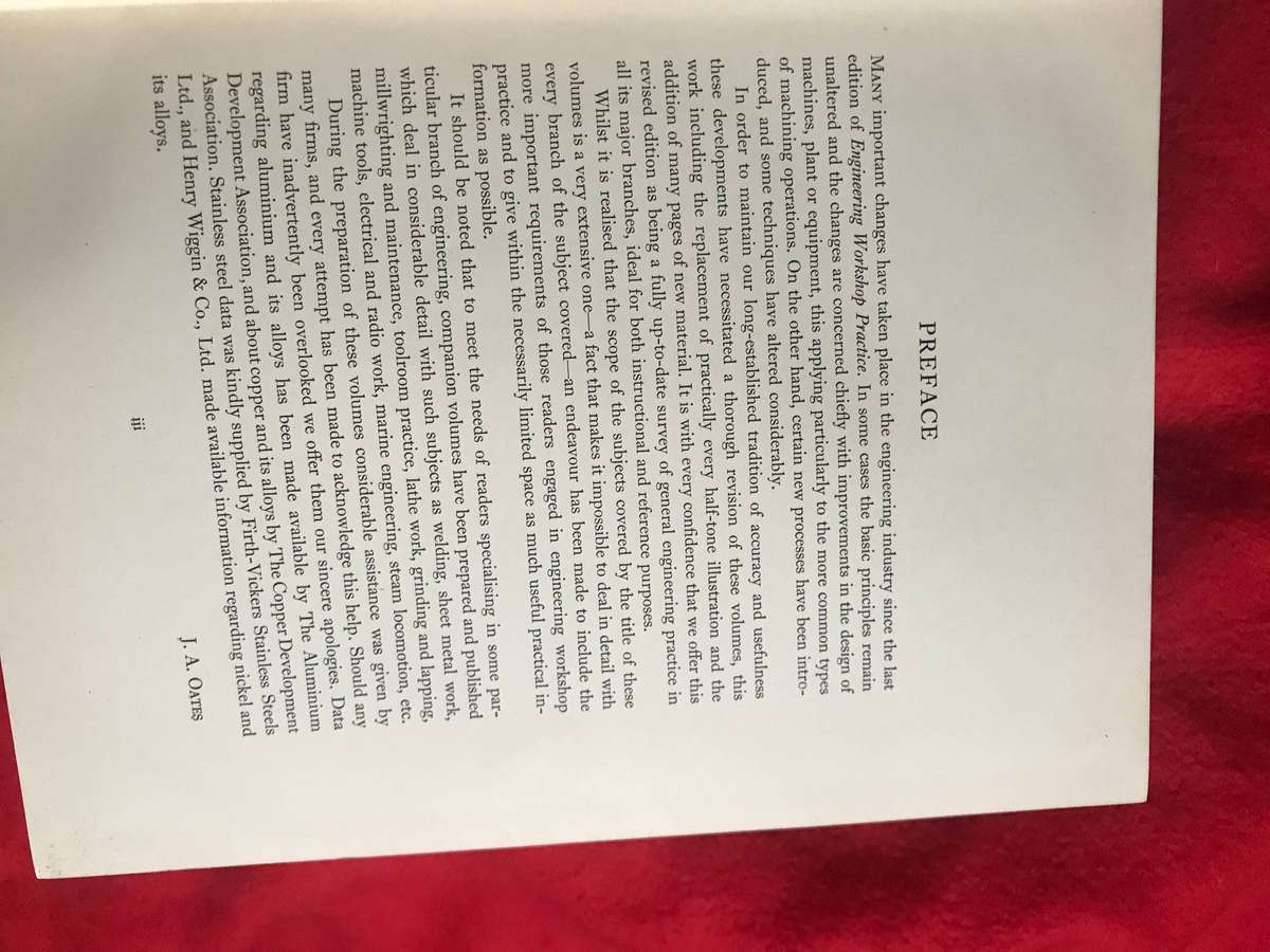 Engineering Workshop Practice 1957 by Arthur W. Judge volume 1 and 2
