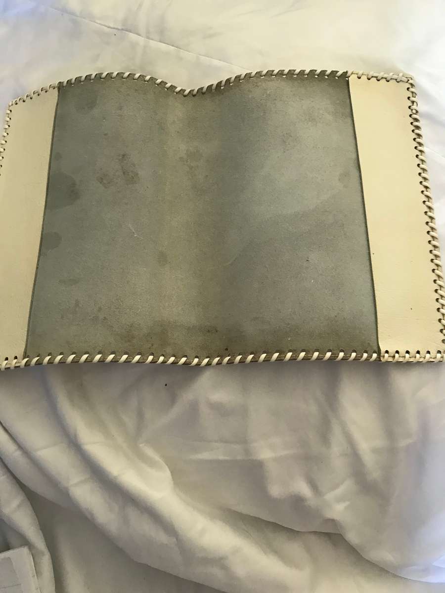 Leather white Bible cover