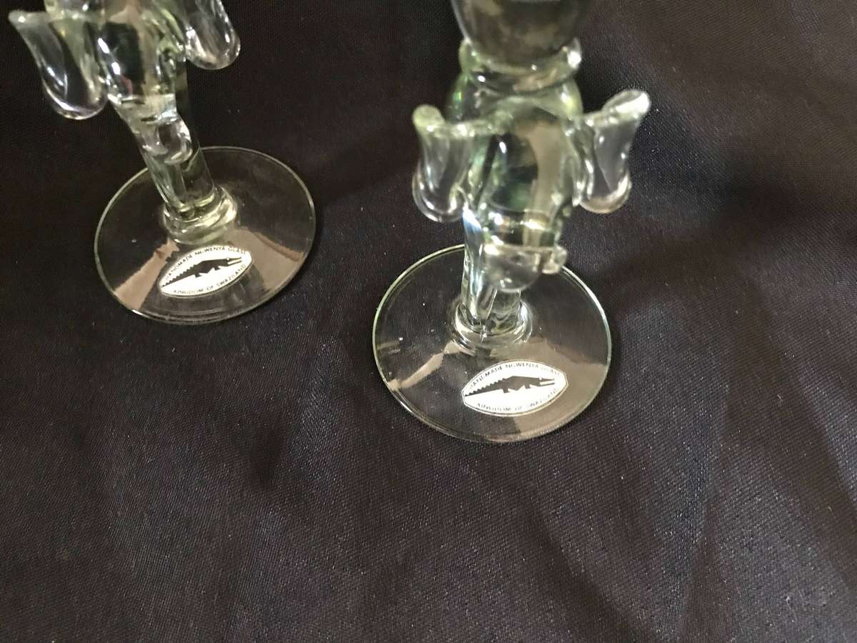 Fairtrade V3 Elephant stem Sherry Glasses Pair Handmade Kingdom of Zwaziland