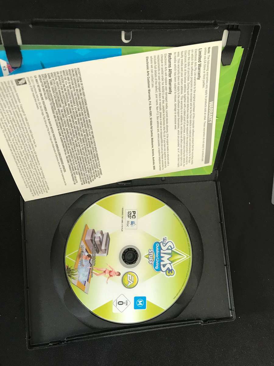 The Sims 2 Double Deluxe & Sims 2Open for business & The Sims 3 Outdoor living STUFF