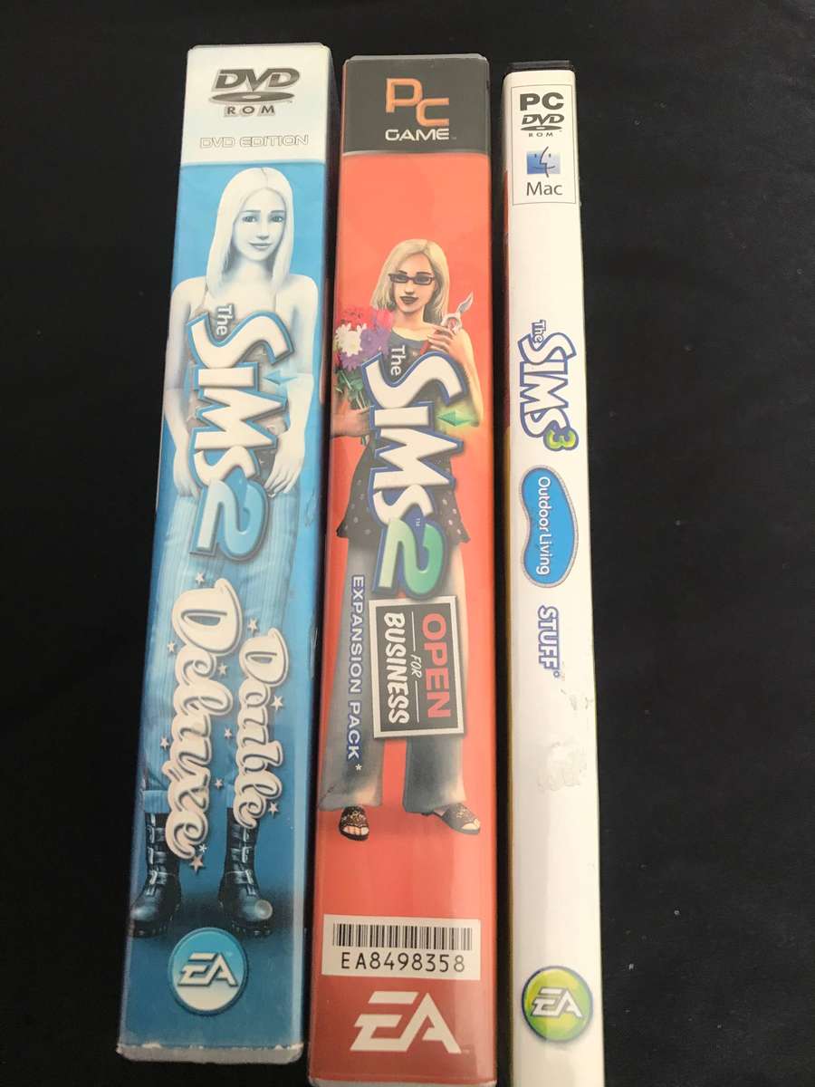 The Sims 2 Double Deluxe & Sims 2Open for business & The Sims 3 Outdoor living STUFF