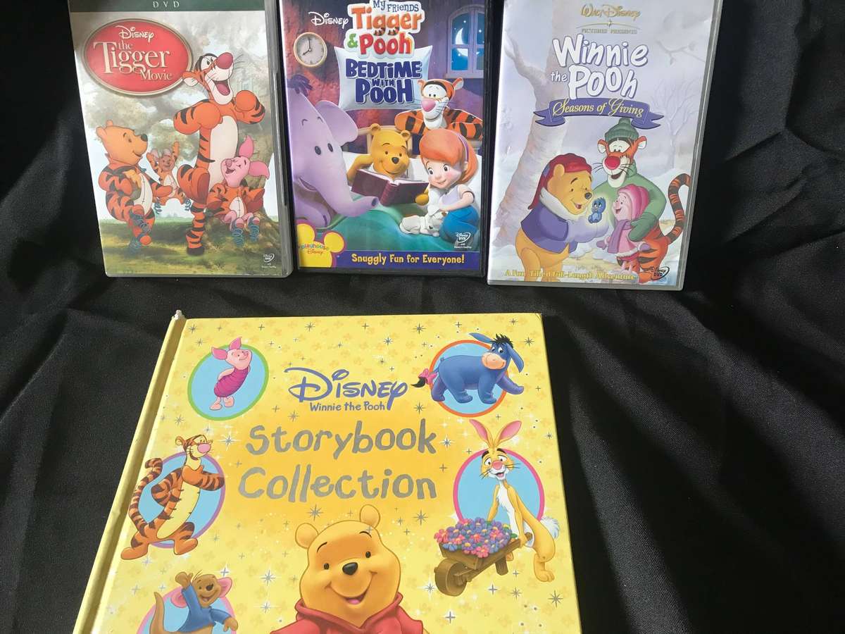 Disneys Winnie the Pooh book and 3 x DVD