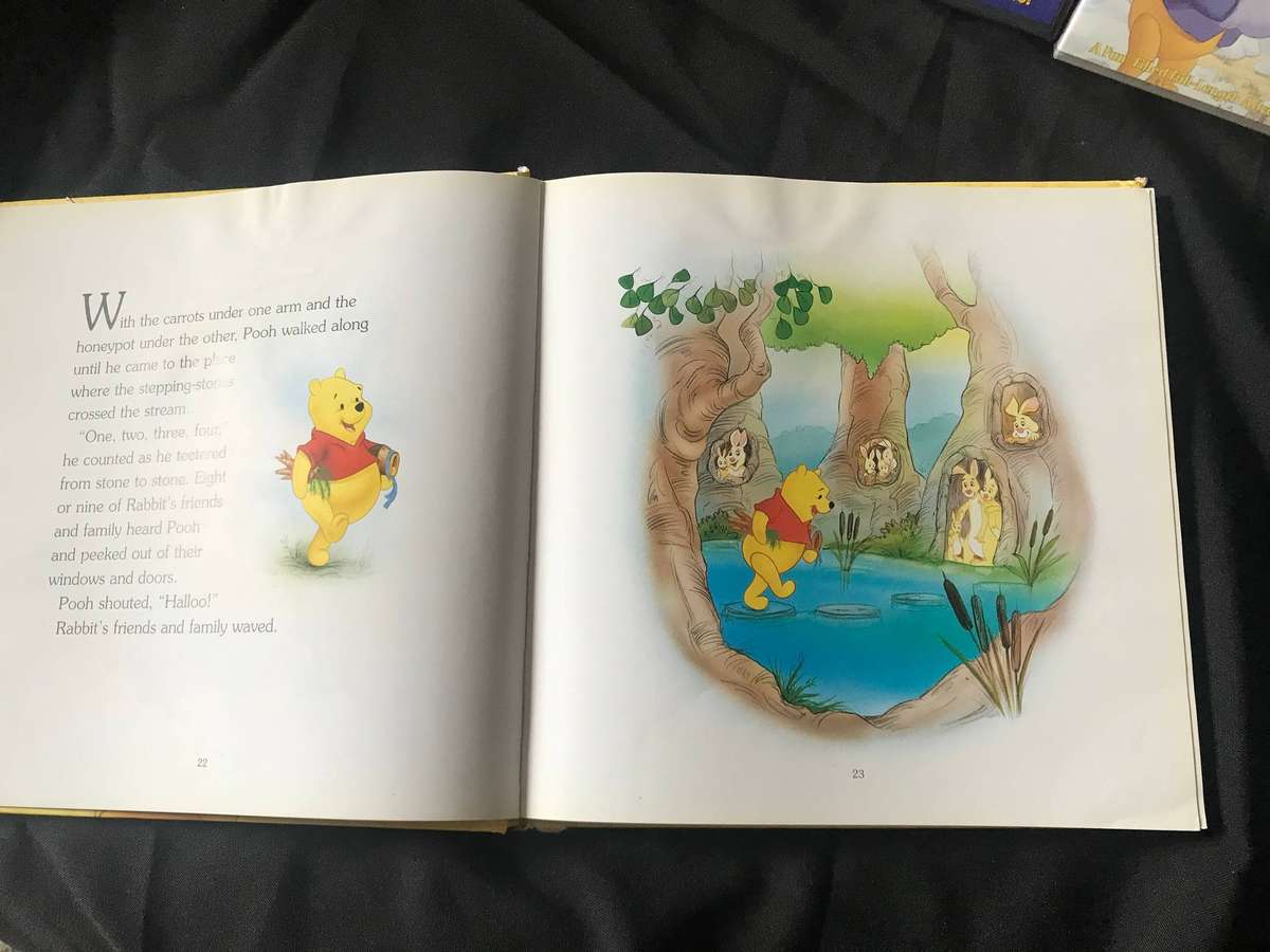 Disneys Winnie the Pooh book and 3 x DVD