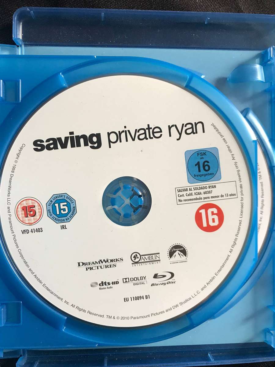 Blu-Ray Snatch , Braveheart and Moneyball Brad Pitt & saving private ryan (lot 4)