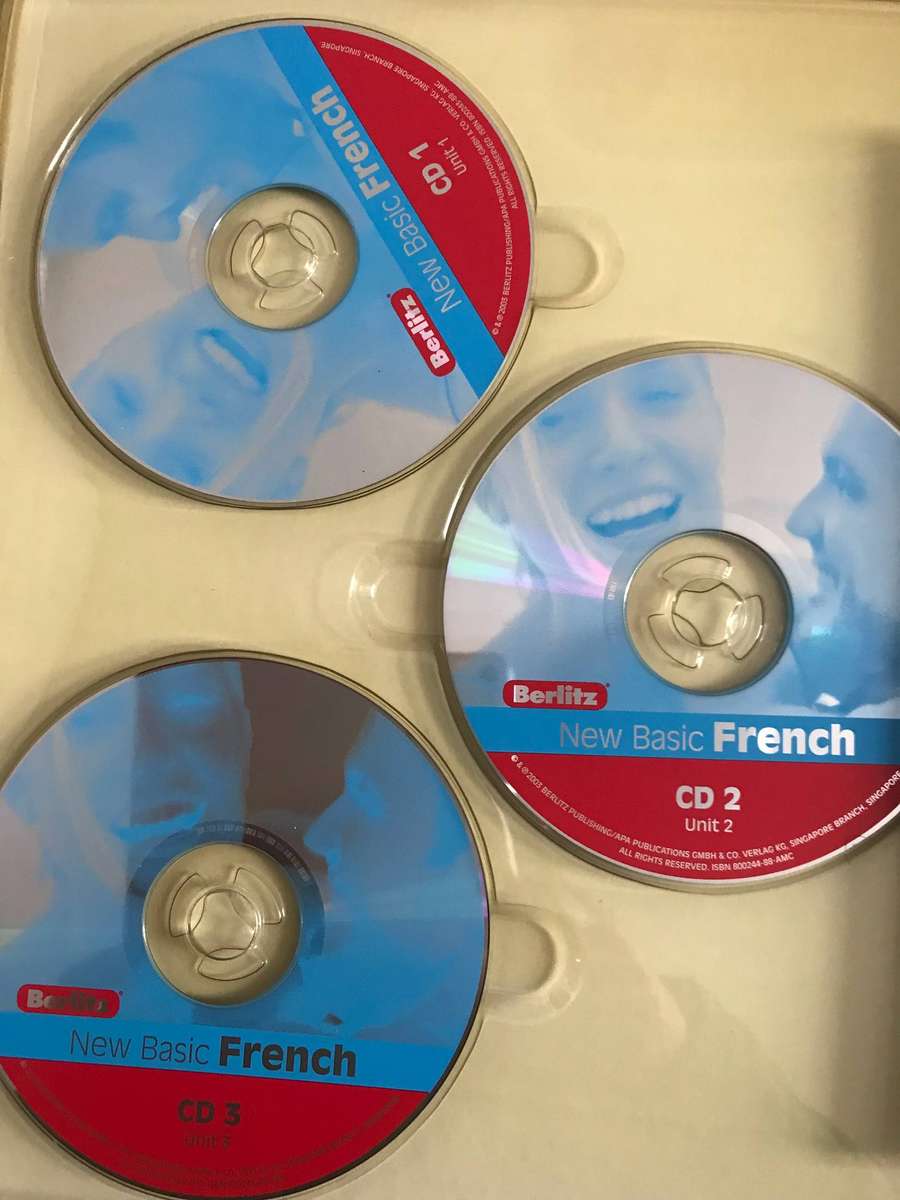 Berlitz New Basic French 6 CD and New Basic French course book