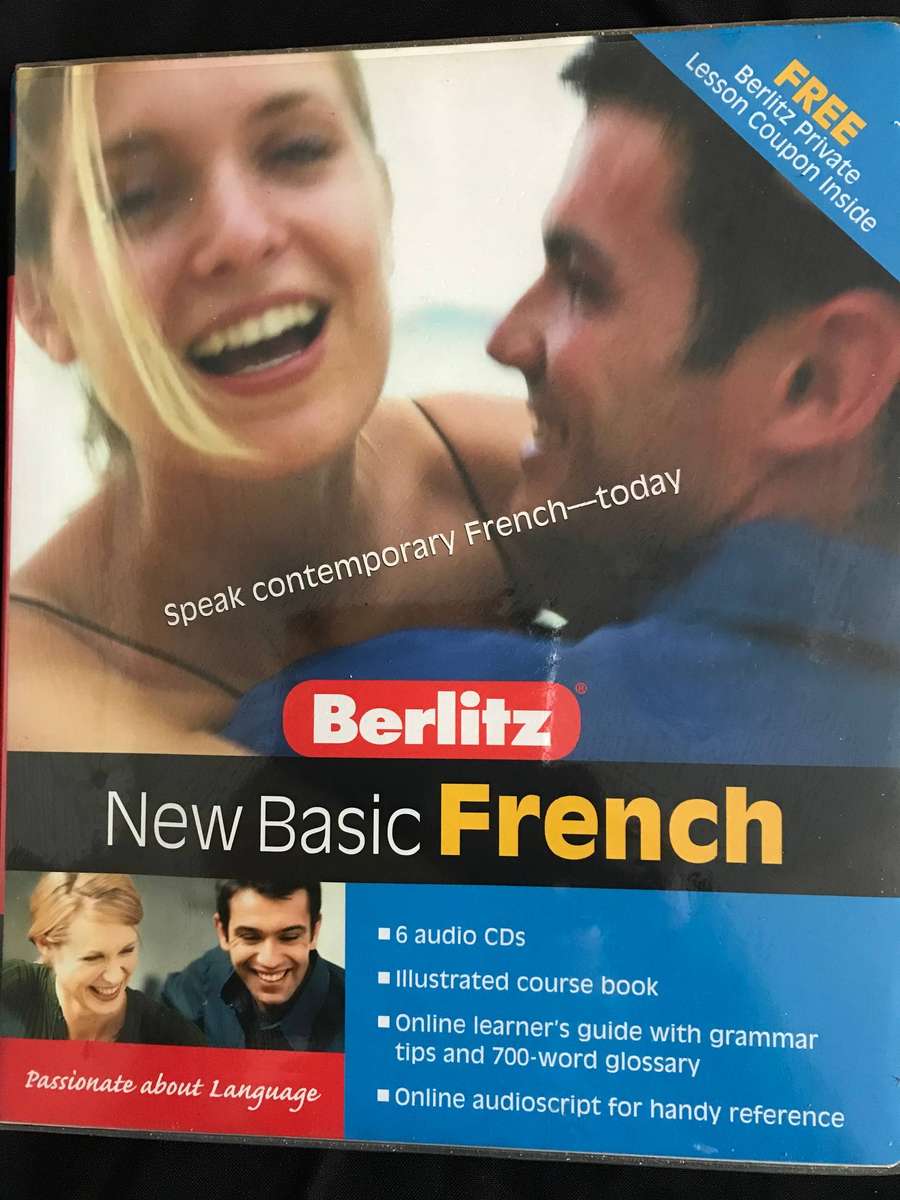 Berlitz New Basic French 6 CD and New Basic French course book
