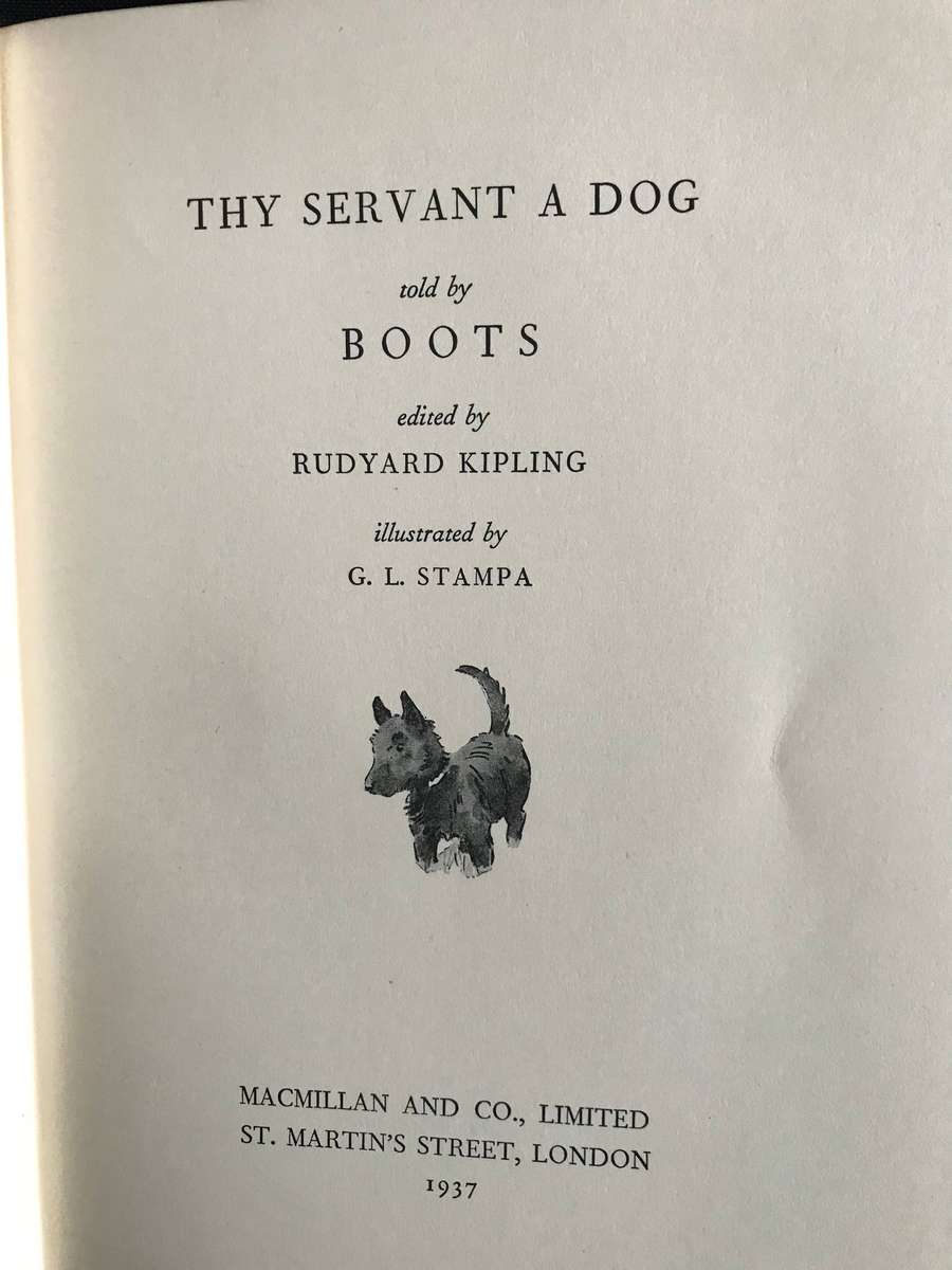 R Kipling Thy Servant A Dog 1937