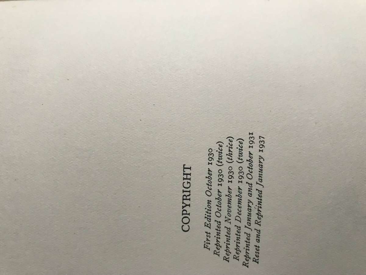 R Kipling Thy Servant A Dog 1937