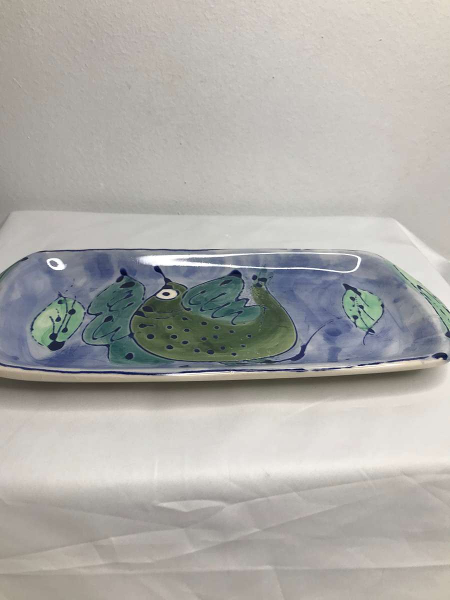 Ceramic Hand Painted Serving Dish