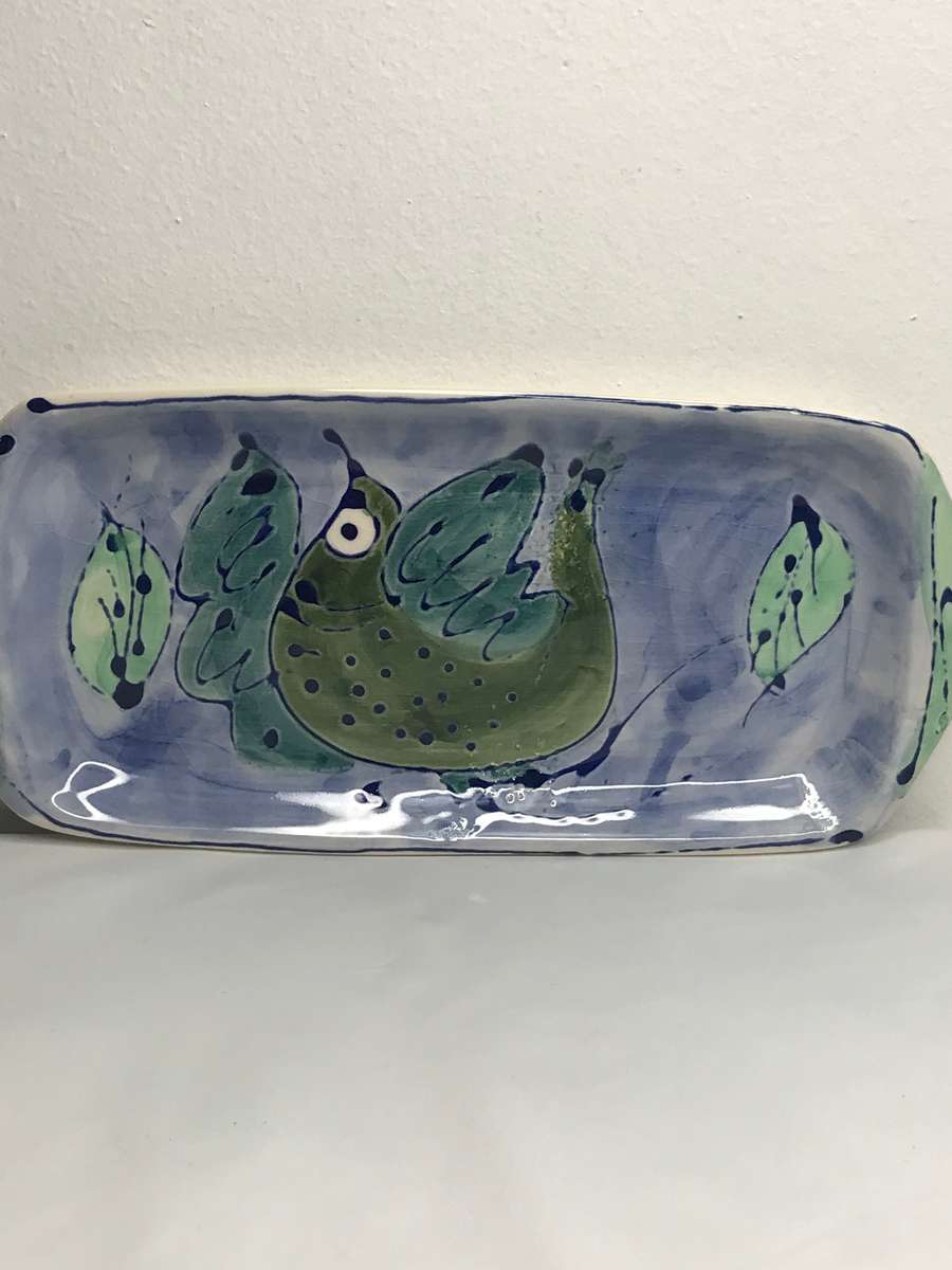 Ceramic Hand Painted Serving Dish