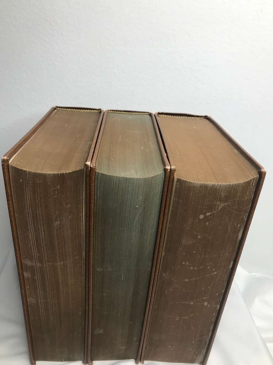 Bible Vintage Adam Clarke Commentary 3 Volume Set Leather Cover Good Condition