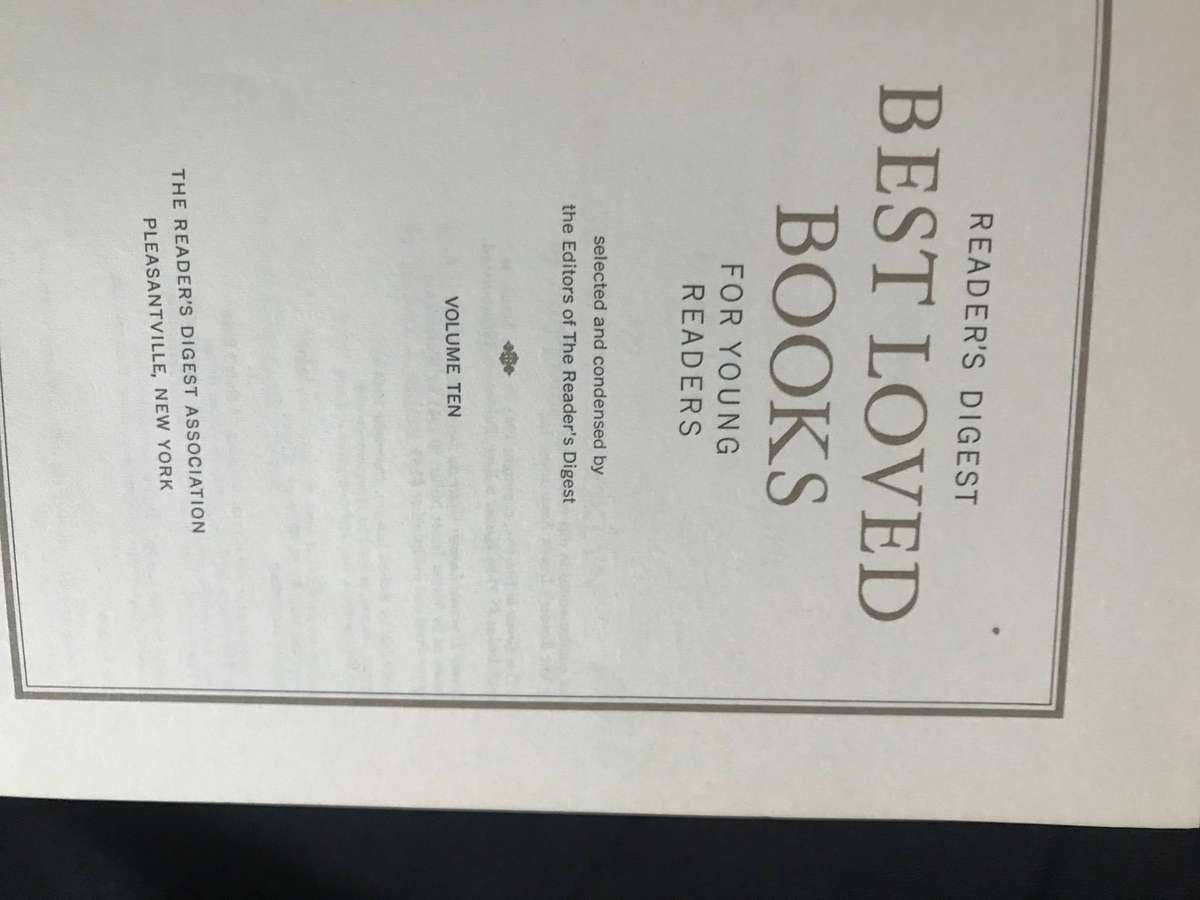 Readers Digest Best Loved Books for Young Readers volume 10