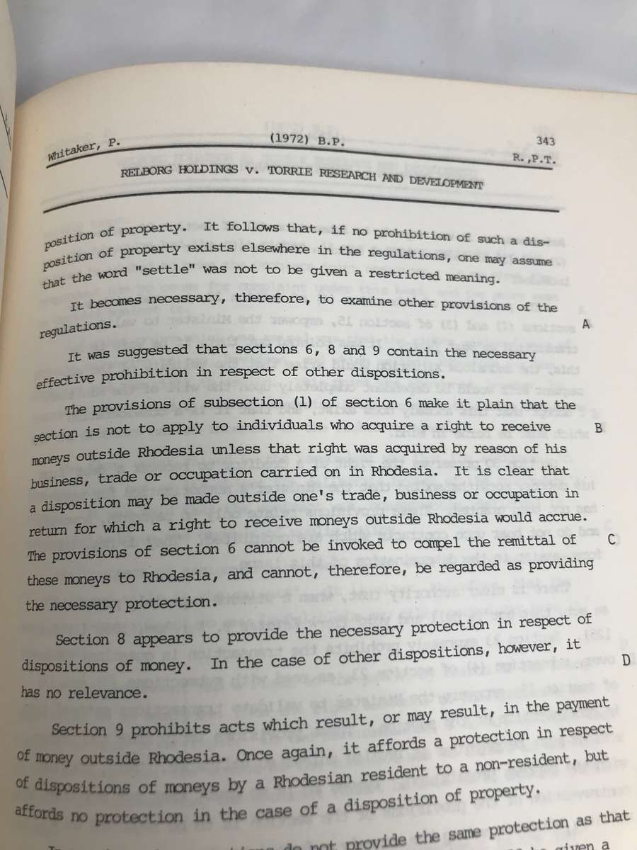 Burrells Patent Law Reports 1971-1973 number 5