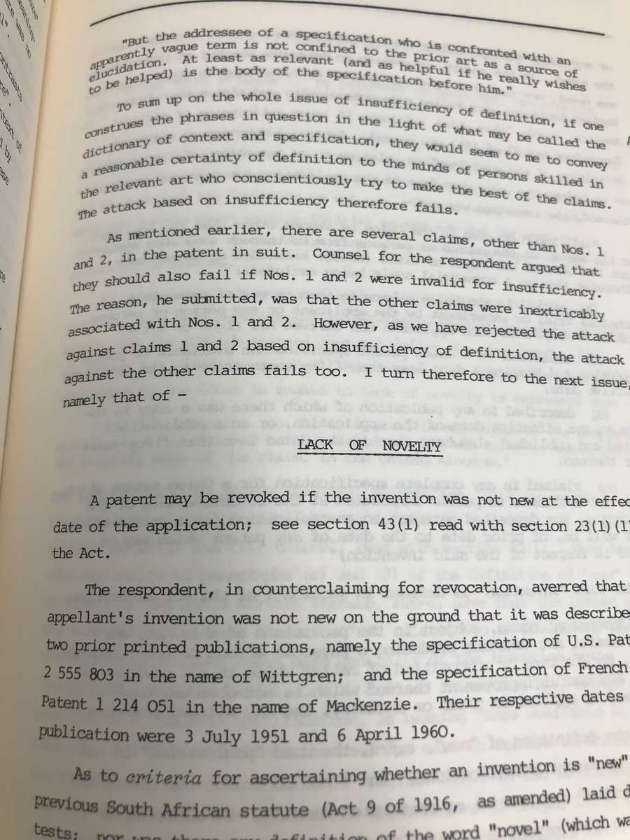 Burrells Patent Law Reports 1971-1973 number 5