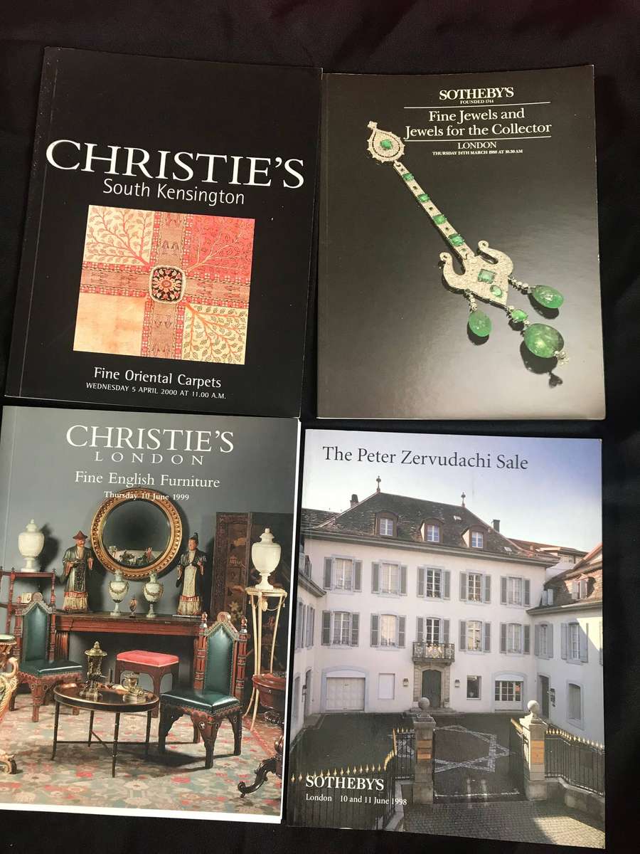 Sothebys said Christies catalogues x 4