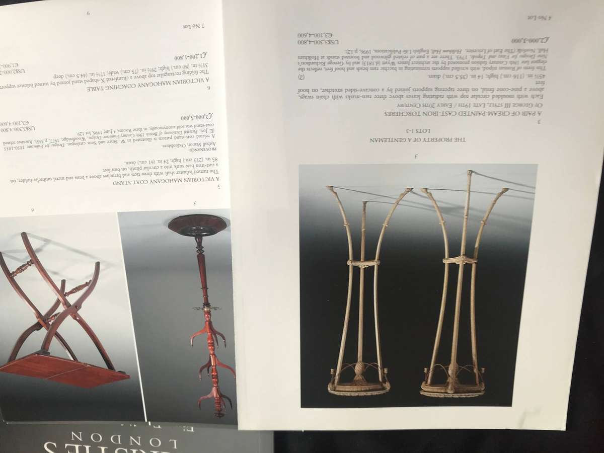 Sothebys said Christies catalogues x 4