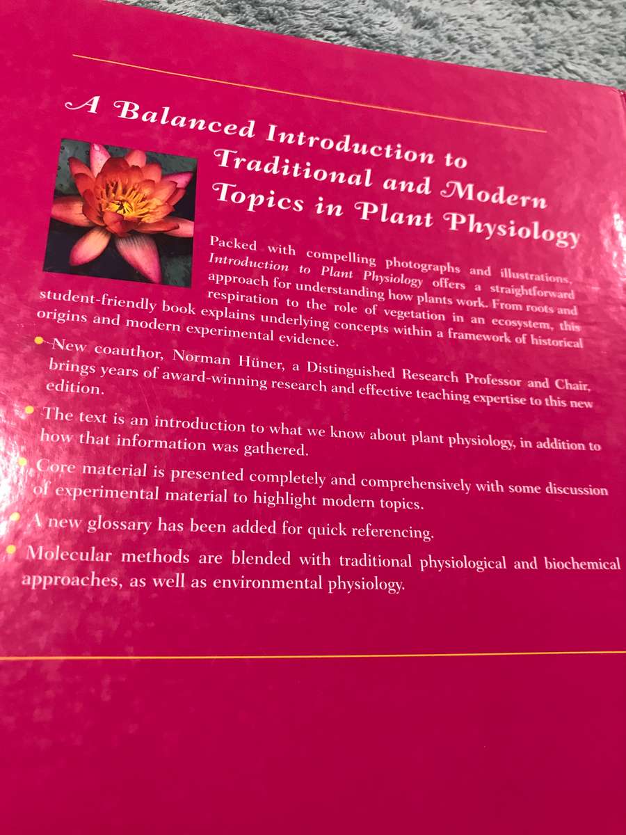 Introduction to Plant Physiology, Third Edition 3rd Edition by William G. Hopkins (Author)