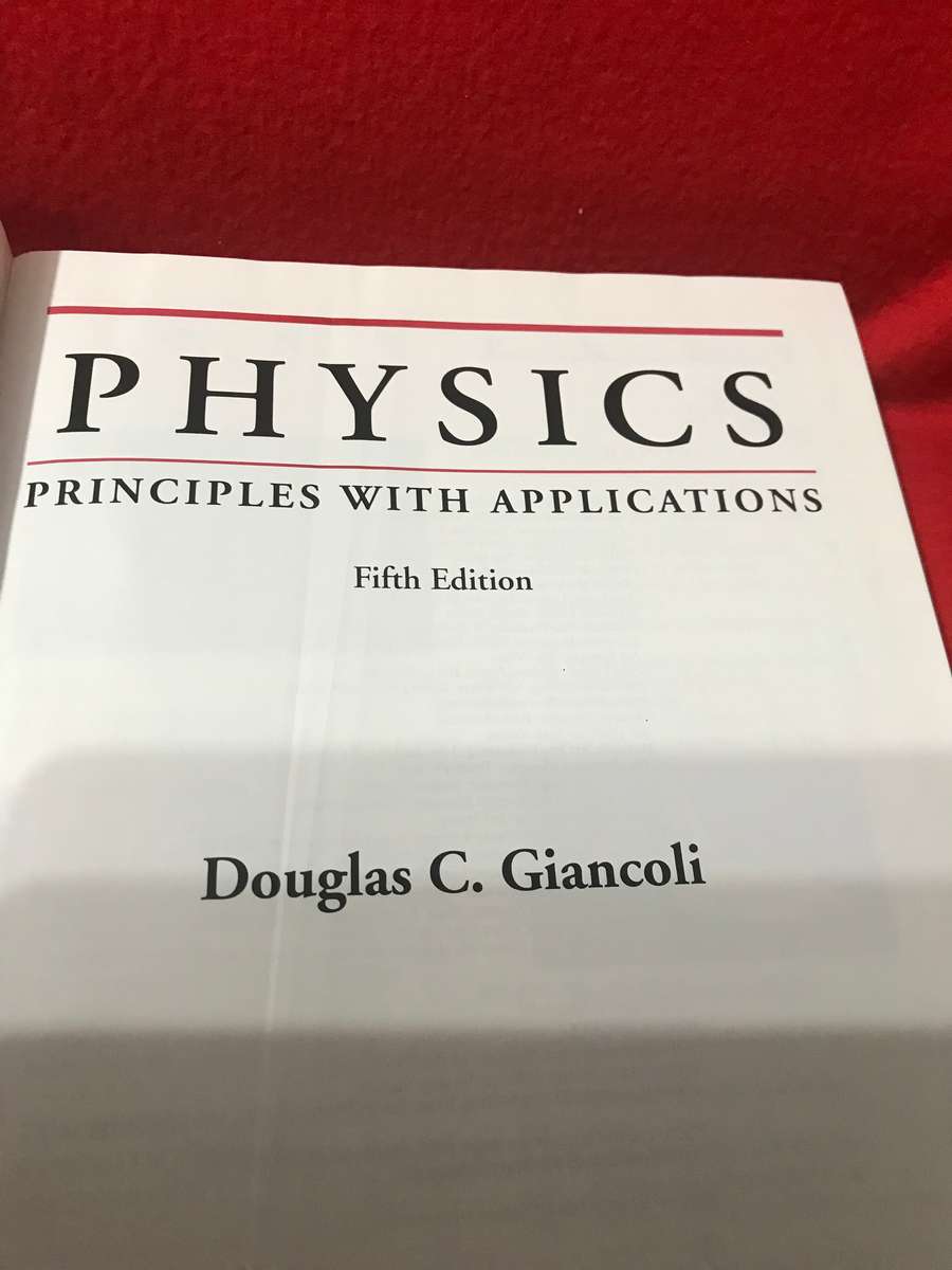 Physics 5th edition Giancoli