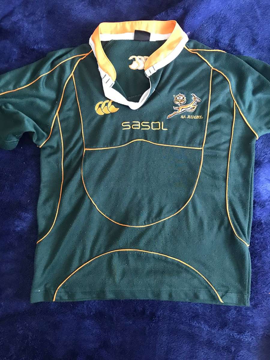 Rugby jerseys size 11-12 yrs old Springbok and England 